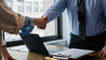 Handshake on successful interview